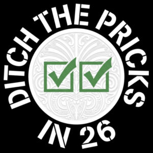 Two ticks Green Ditch the Pricks in '26 Bucket hat Design
