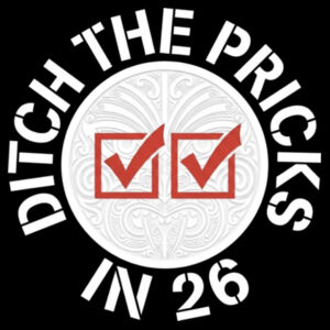 Two ticks Red- Ditch the Pricks in '26 Bucket hat Design