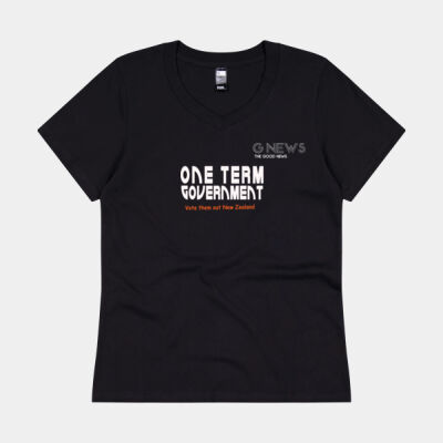 G News Concept Tee V Neck- Women's Thumbnail