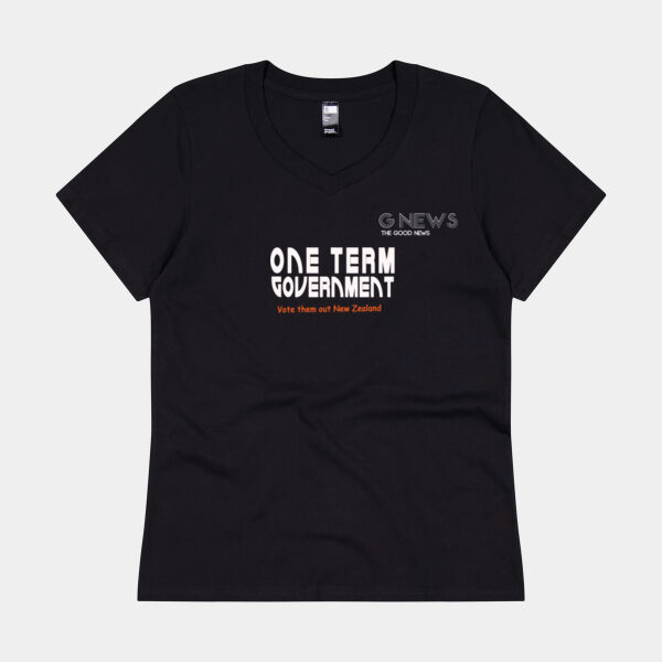 G News Concept Tee V Neck- Women's Thumbnail