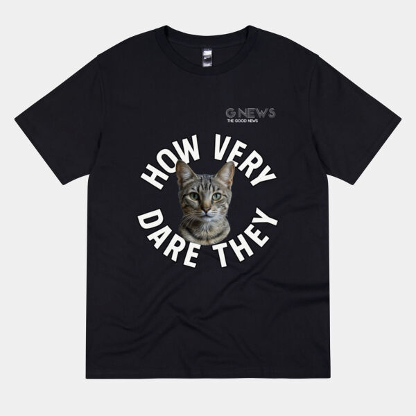 Monty How Very Dare They - Black Unisex Tee Thumbnail