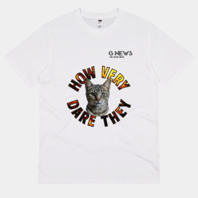 Monty How Very Dare They - Coloured Unisex White Tee Thumbnail