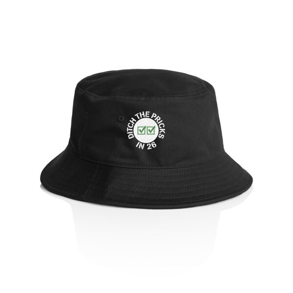 Two ticks Green Ditch the Pricks in '26 Bucket hat Thumbnail